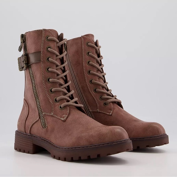 Blowfish Malibu Women’s Rauly Zip Boots Walnut Local Sheriff Shoes Size 7.5 NEW - Picture 2 of 13